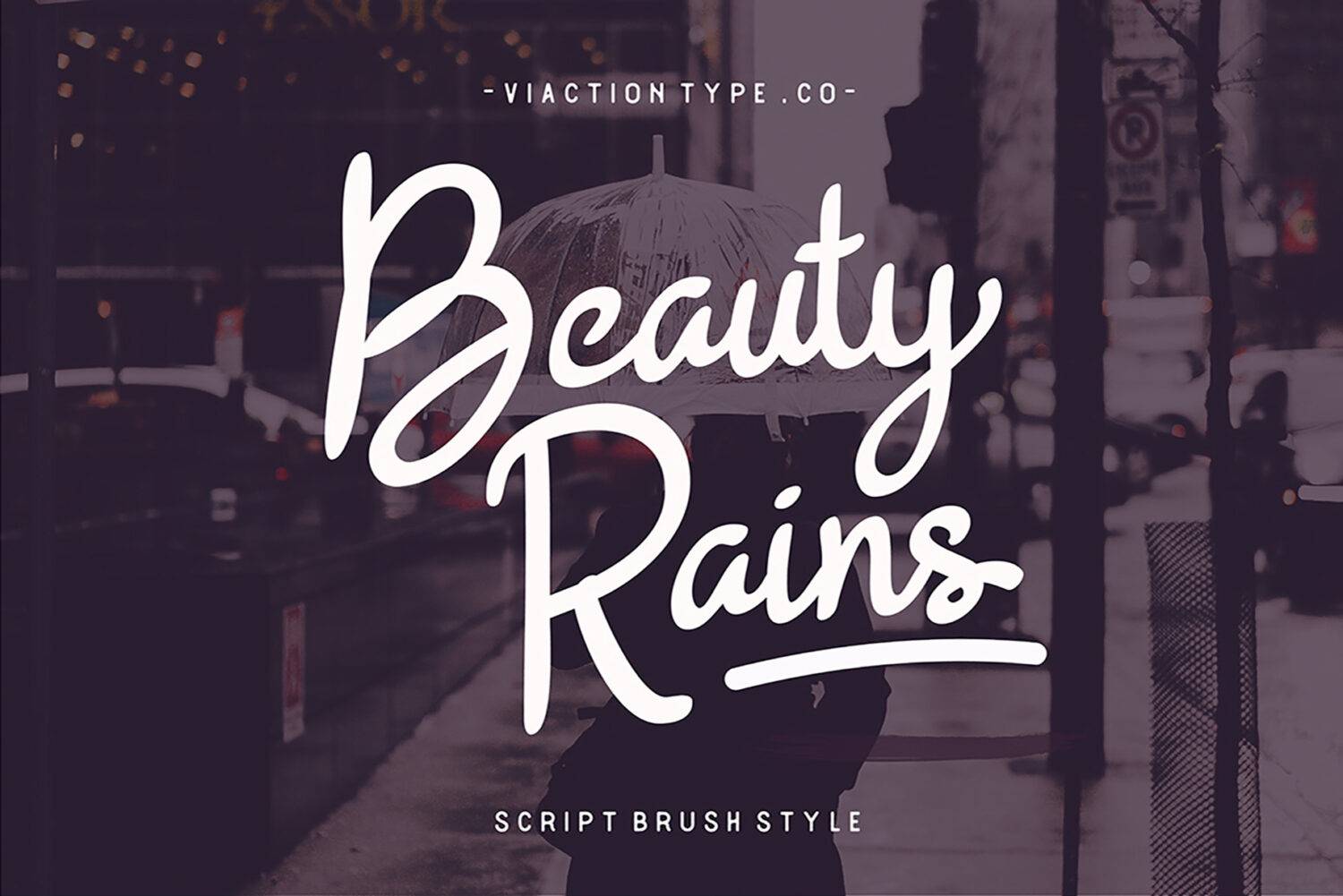 Beauty Rains Font sample