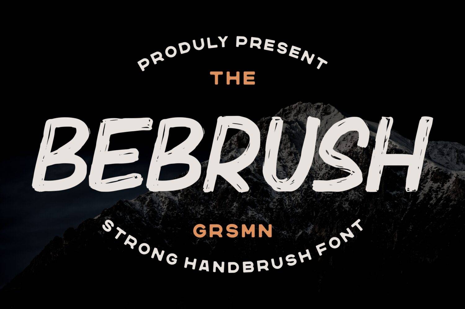 Bebrush Font sample