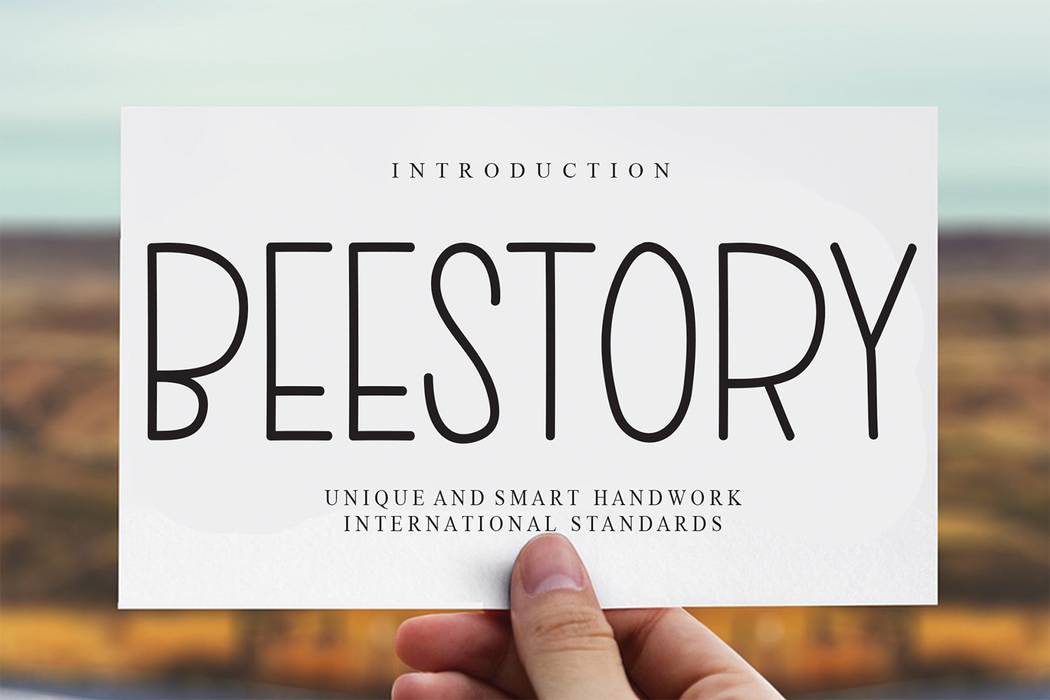 Beestory Font sample