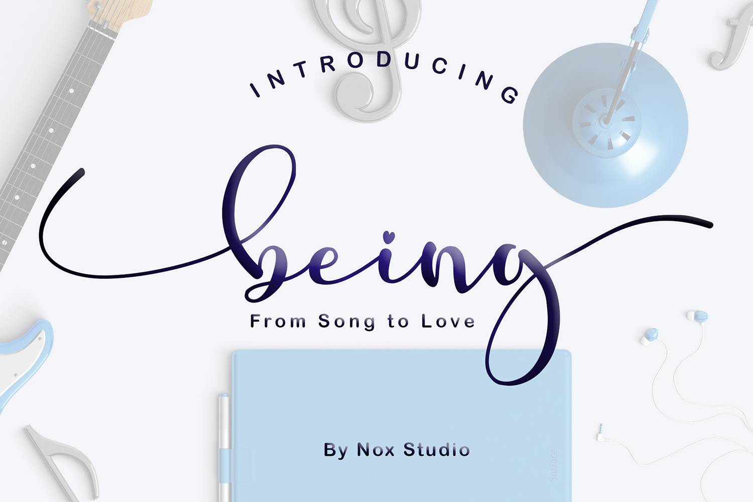 Being Human Font sample
