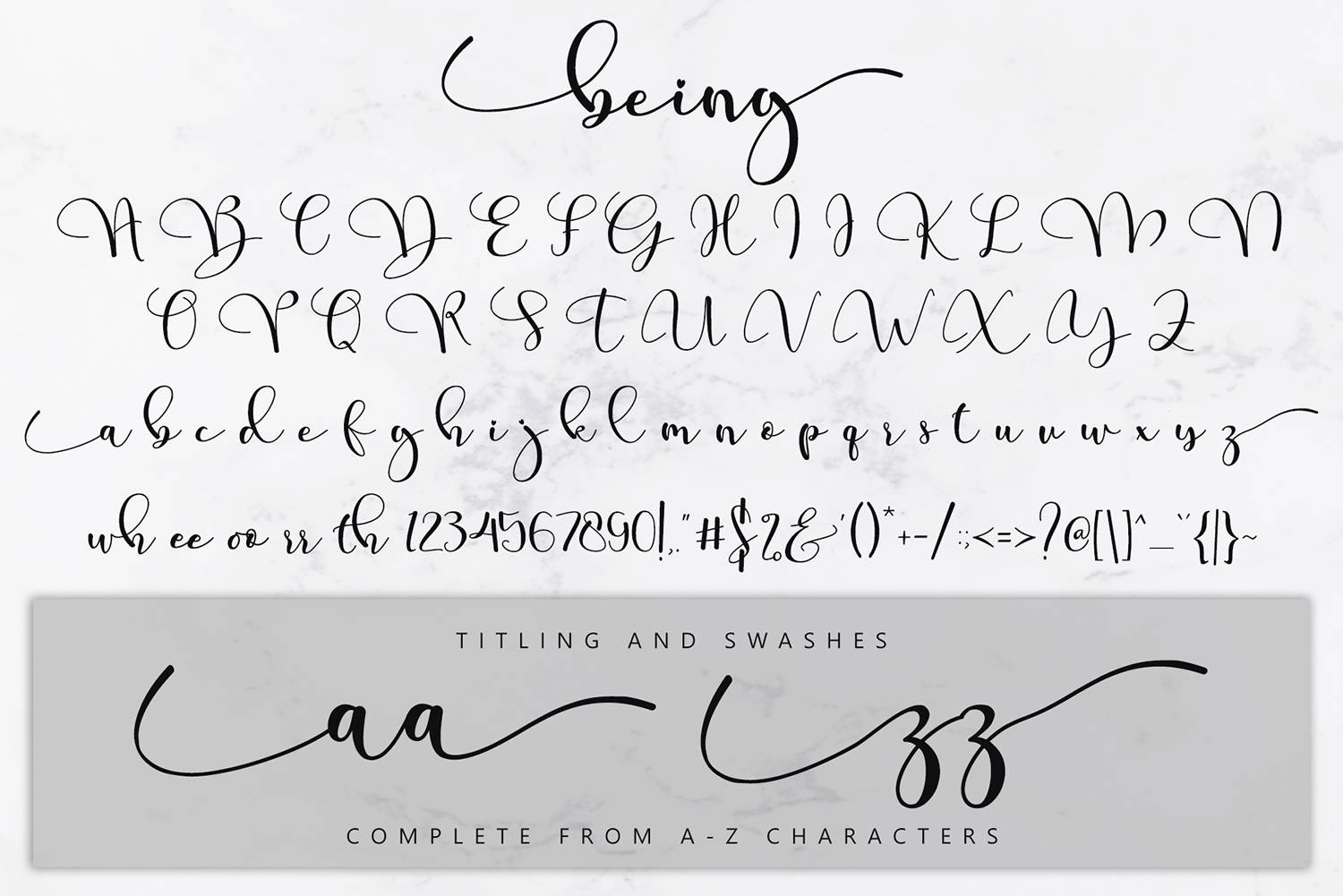 Being Human Font sample