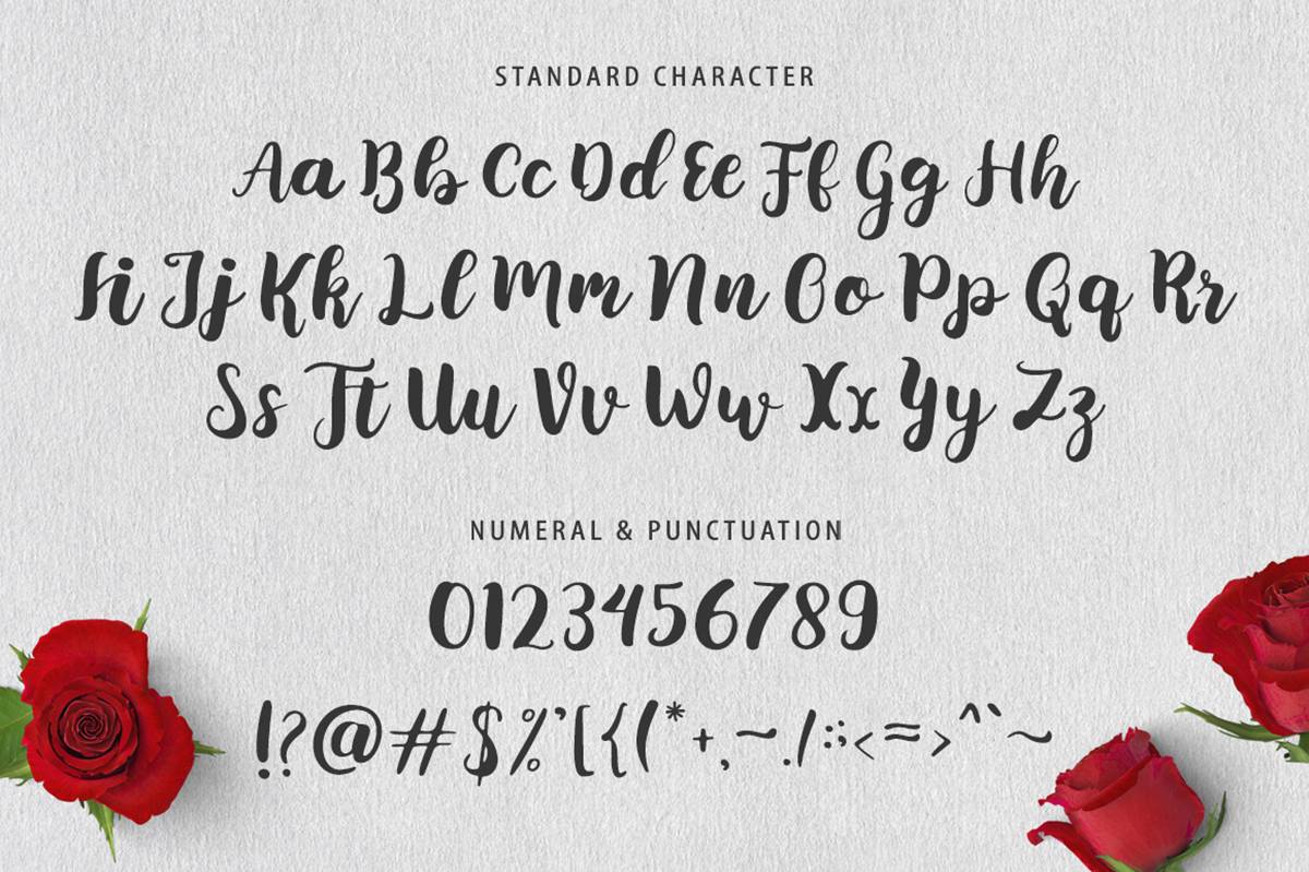 Belamona Script Font sample