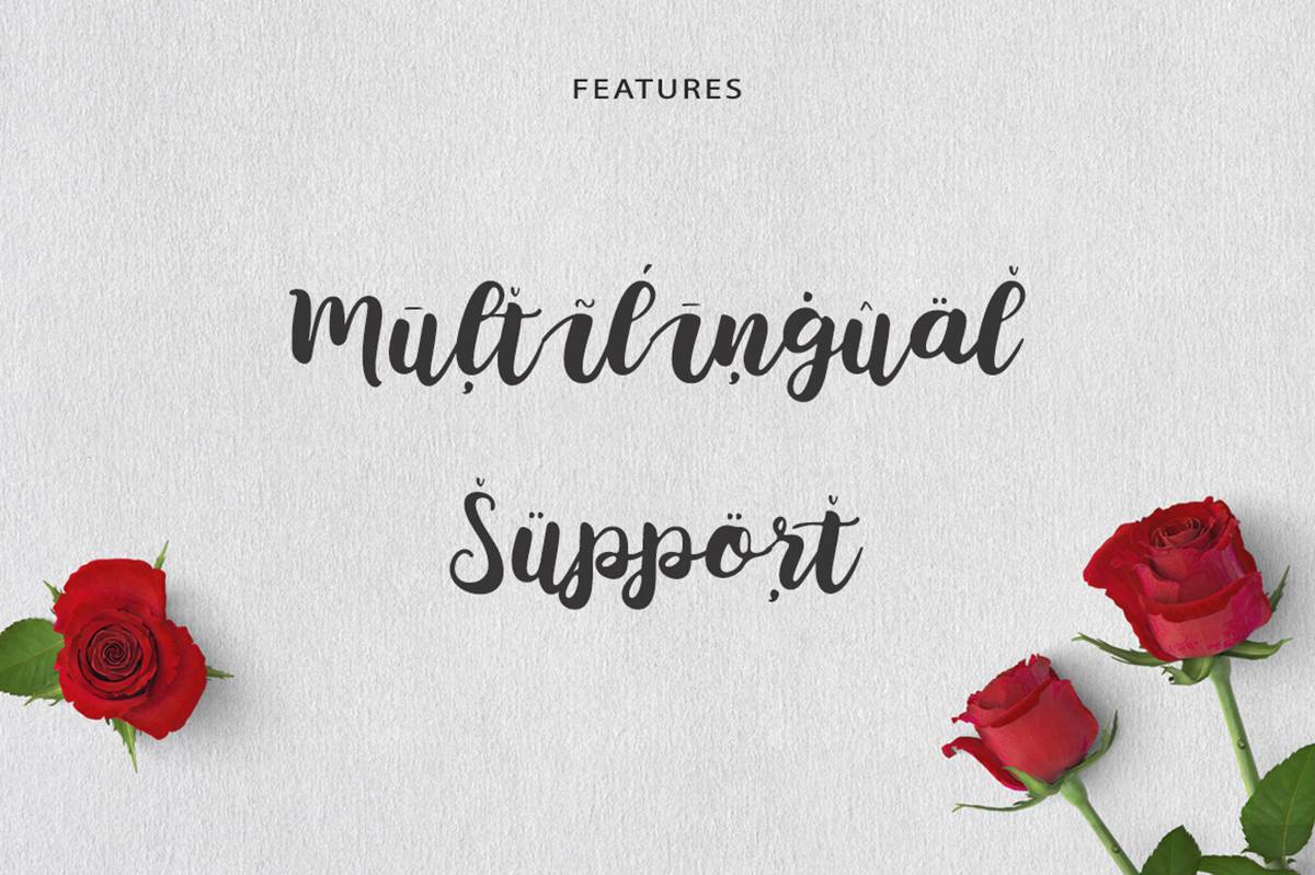 Belamona Script Font sample