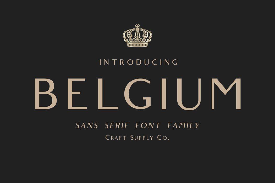 Belgium Font sample