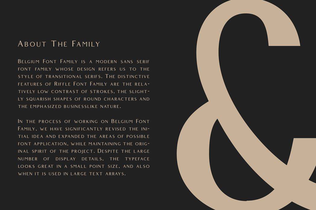 Belgium Font sample