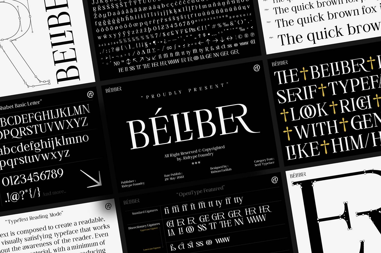 Beliber Font sample
