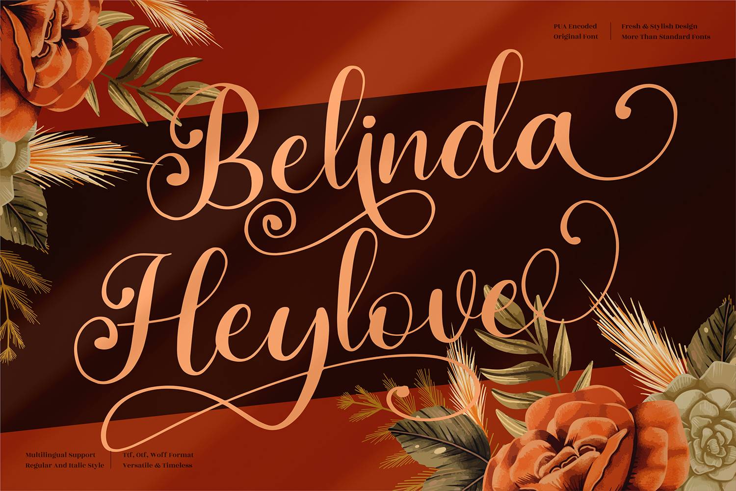 Belinda Heylove Font sample