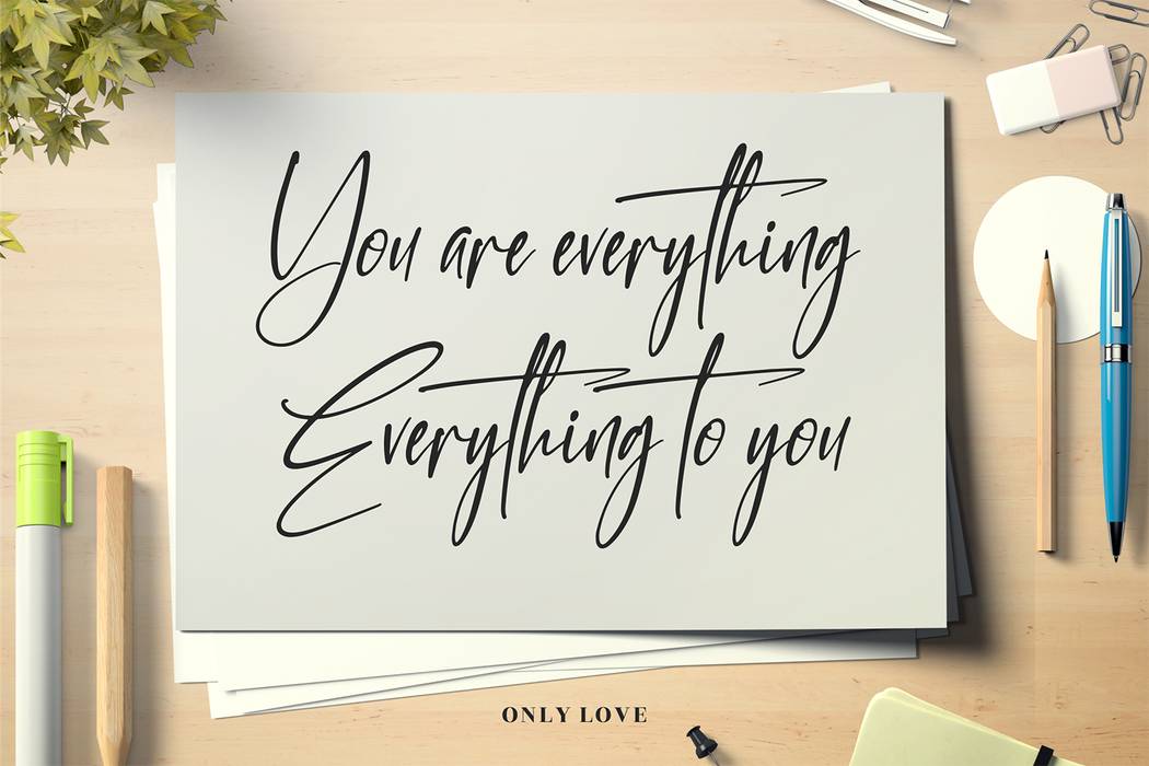 Belinda Smith Font sample