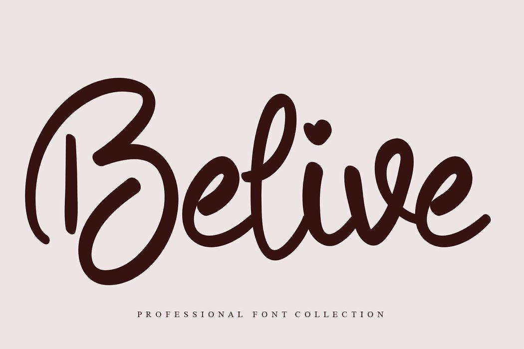 Belive Font sample