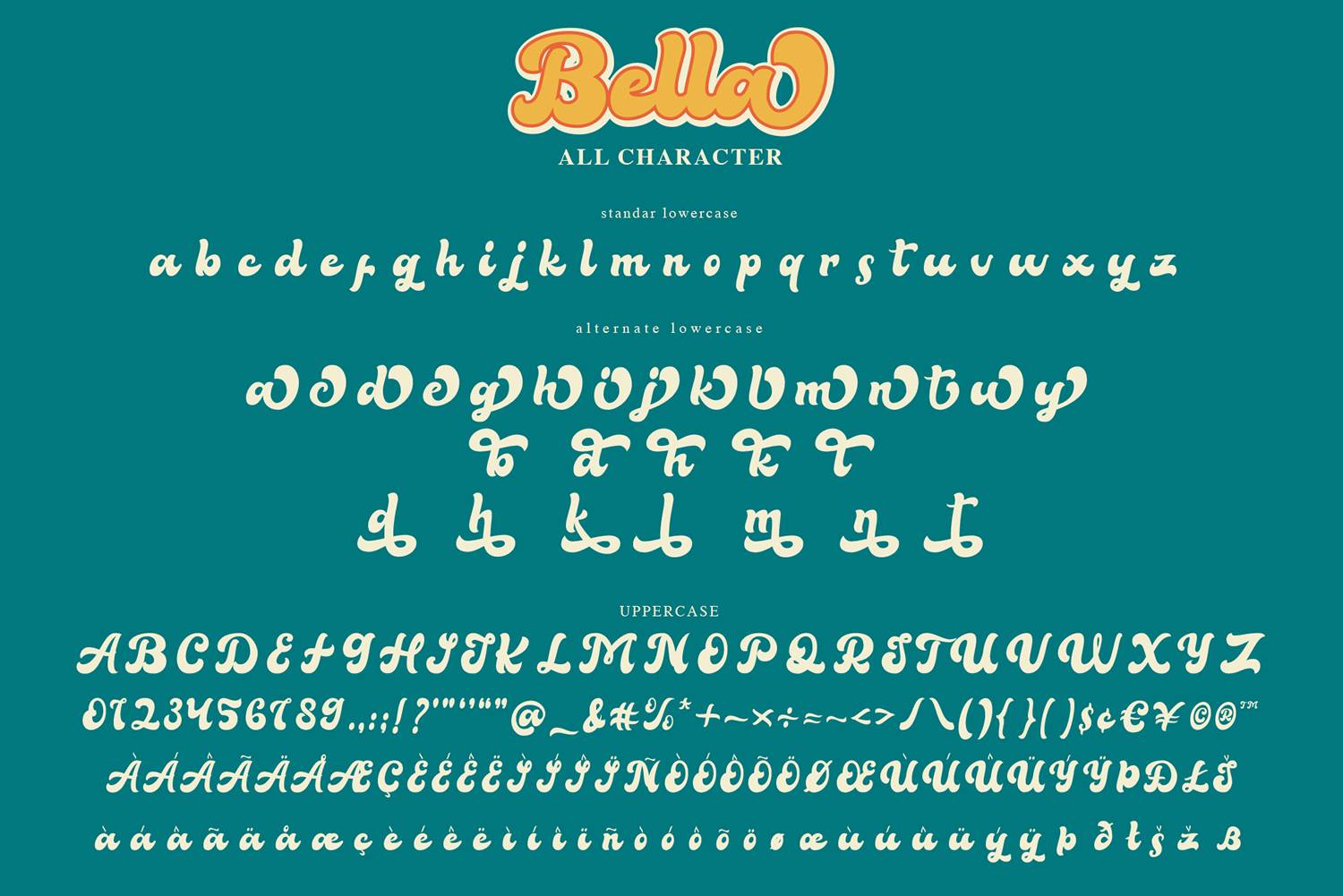 Bella Font sample