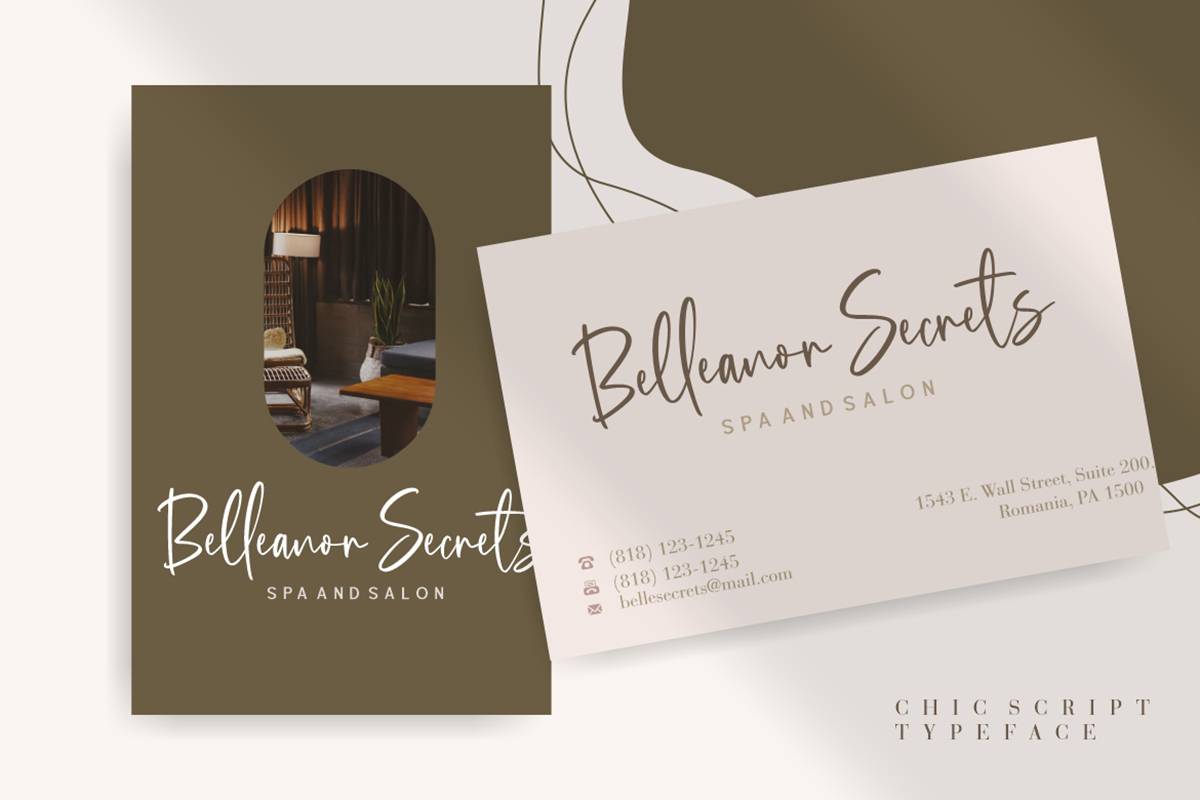 Bellagio Font sample
