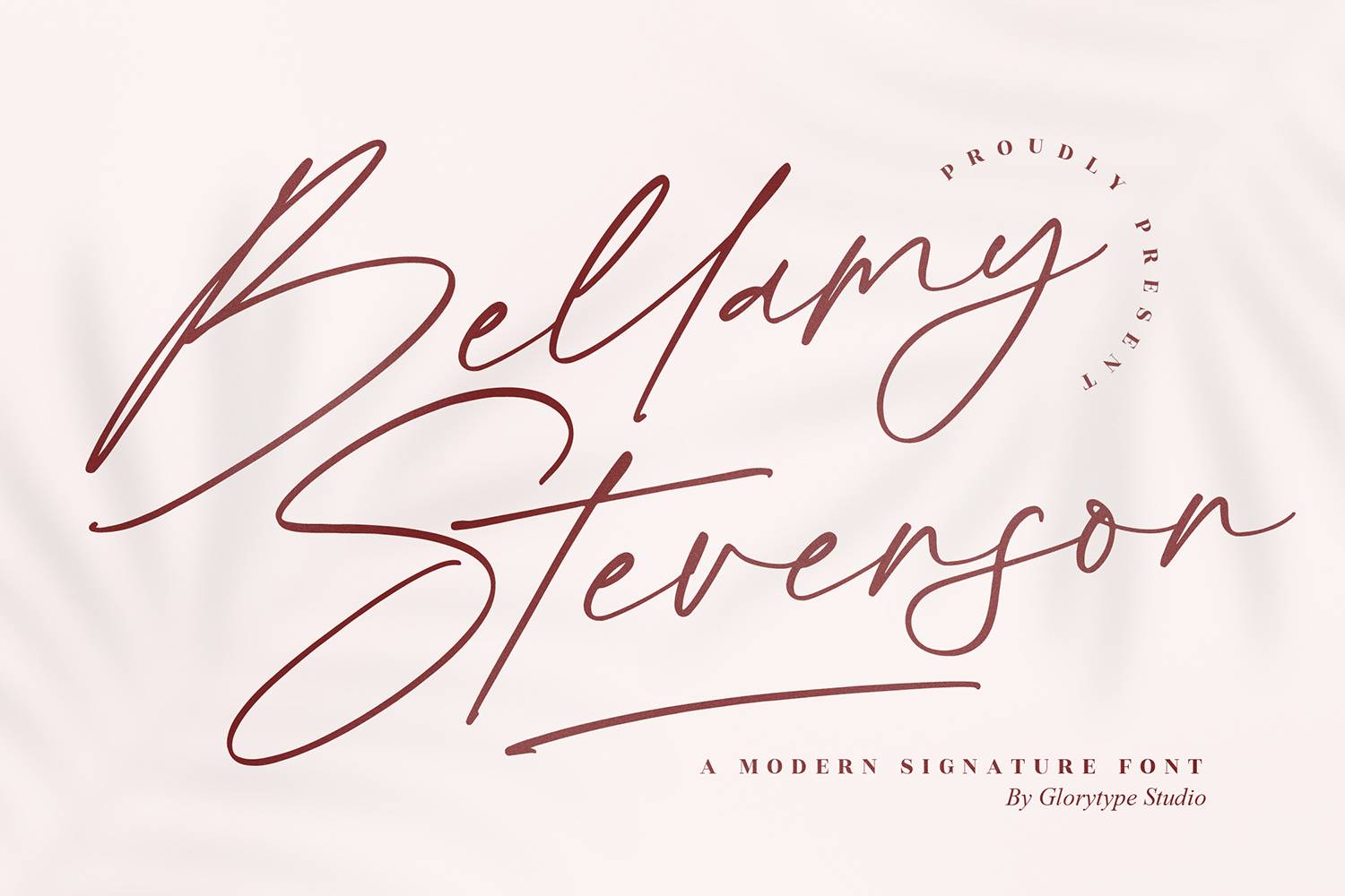 Bellamy Stevenson Font sample