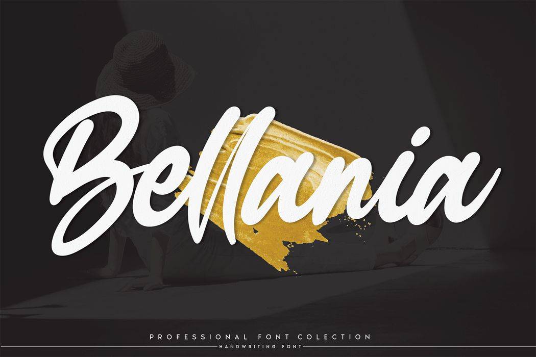 Bellania Font sample