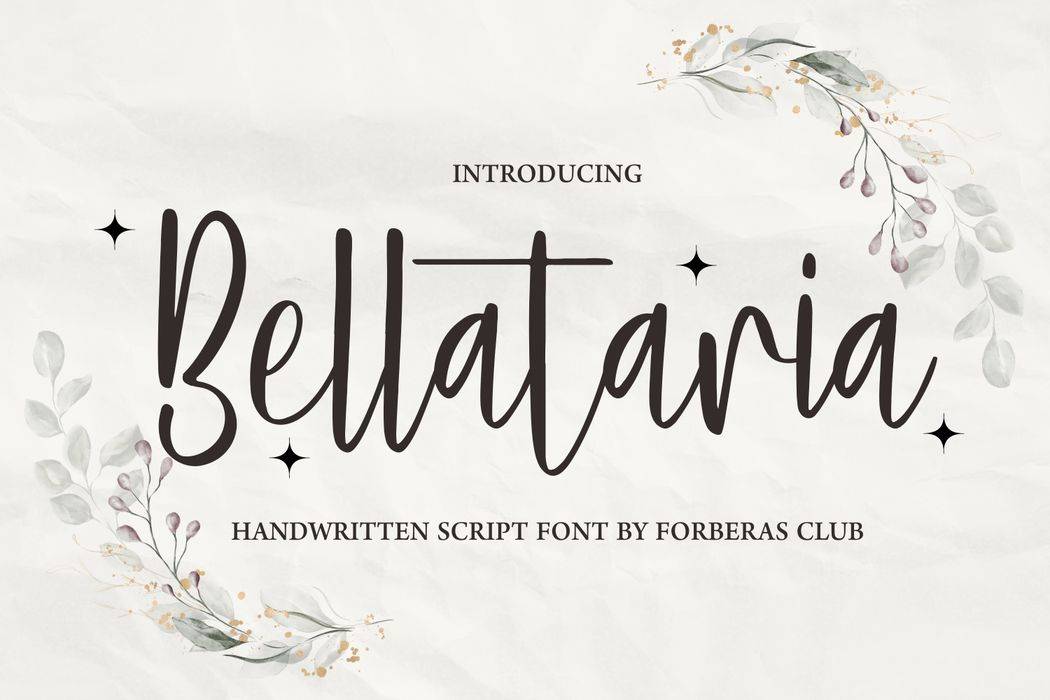 Bellataria Font sample
