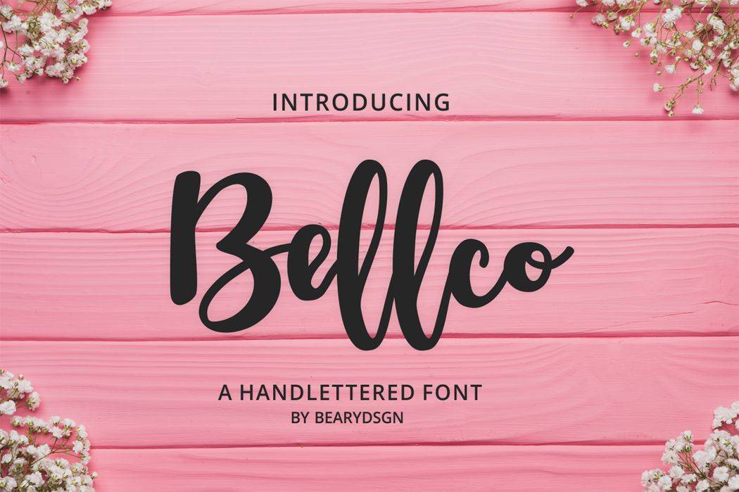 Bellco Font sample