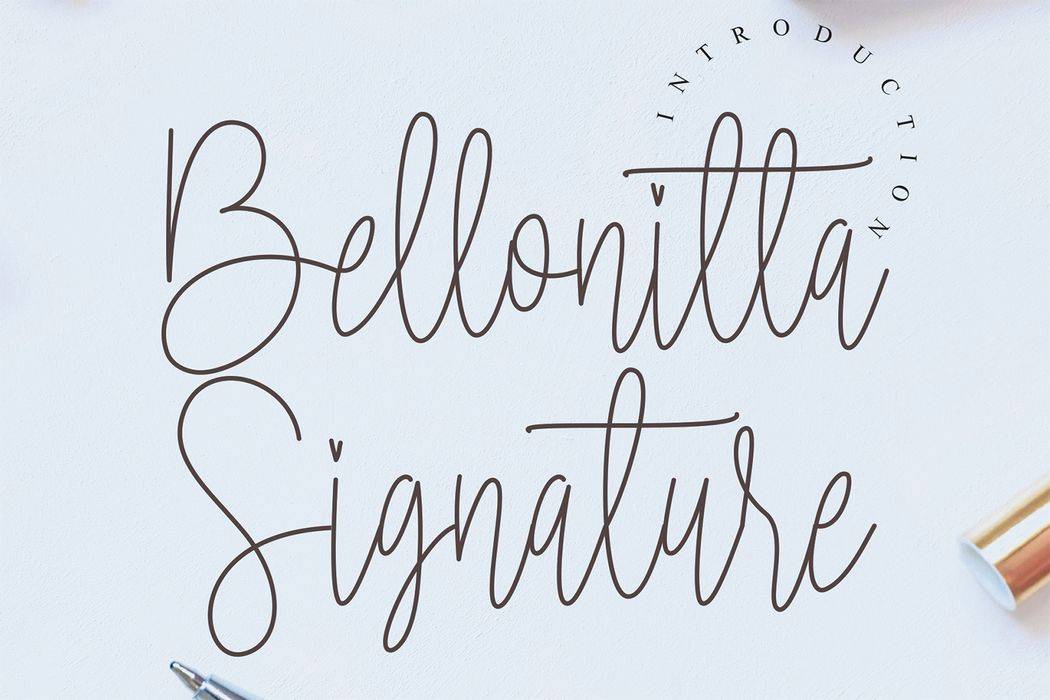 Bellonitta Font sample