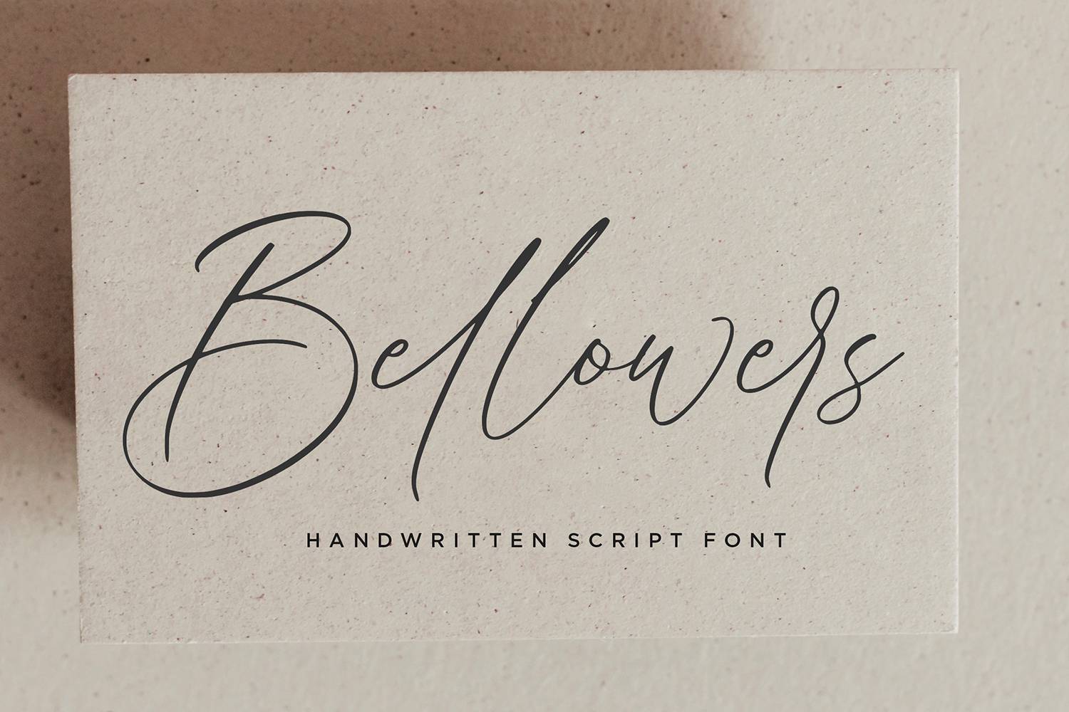 Bellowers Font sample