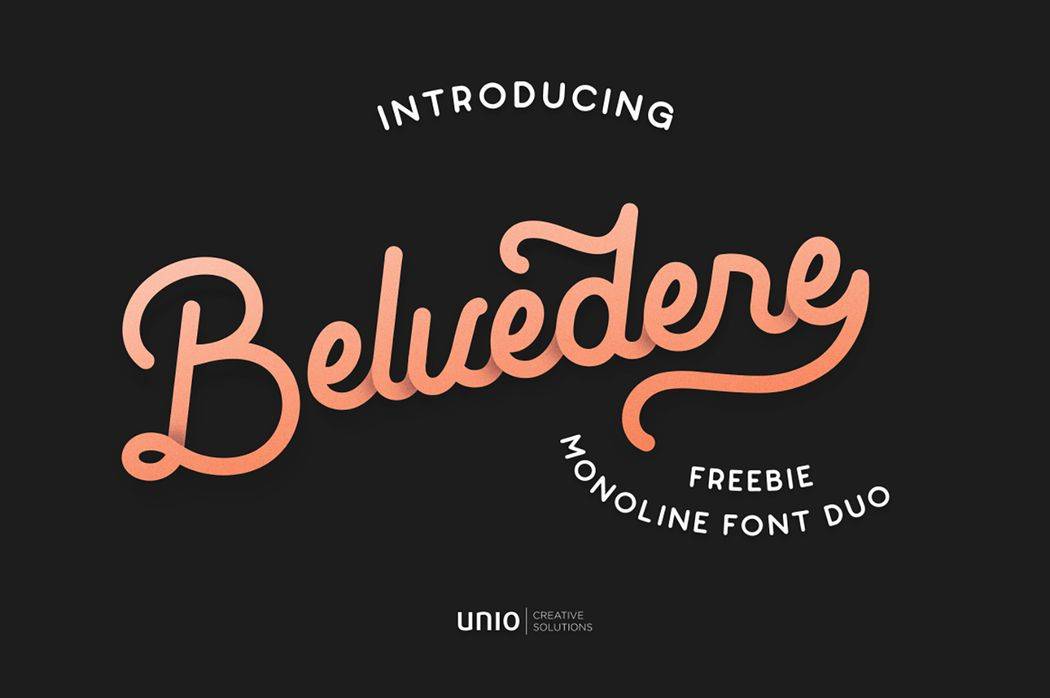 Belvedere Font sample