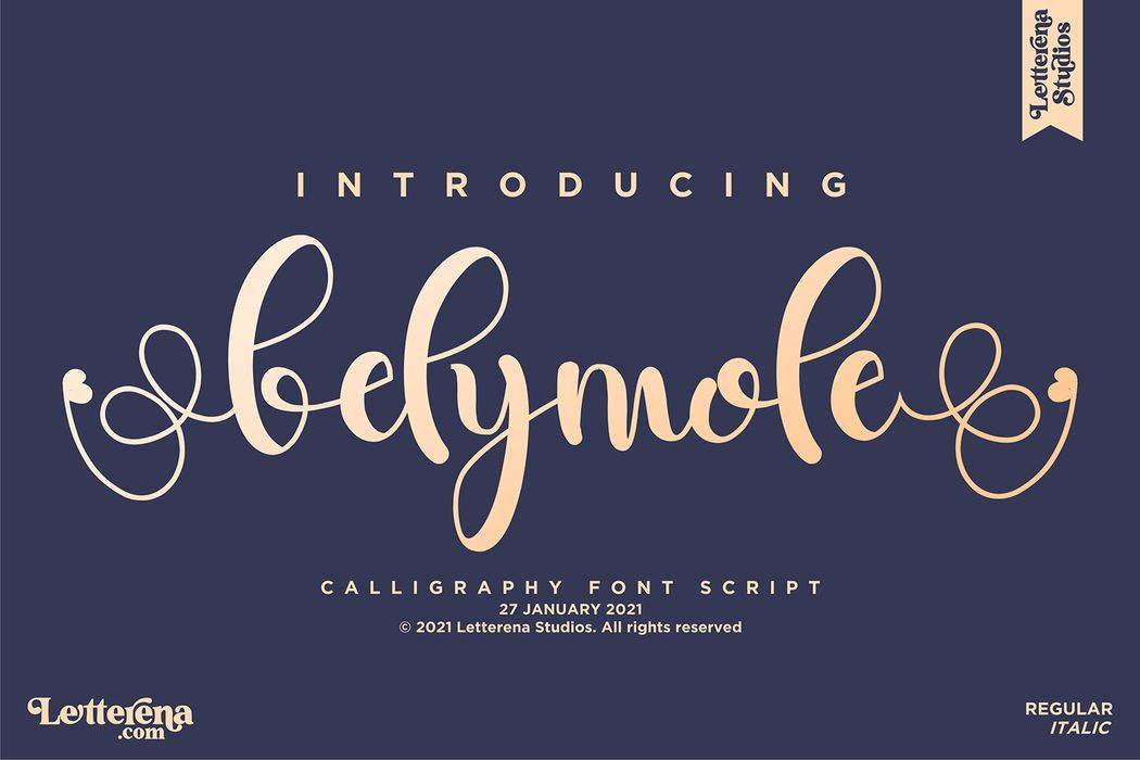 Belymole Font sample