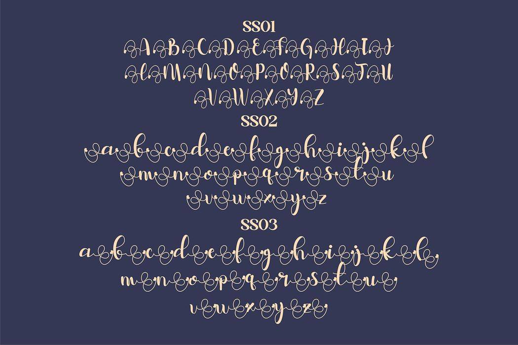 Belymole Font sample