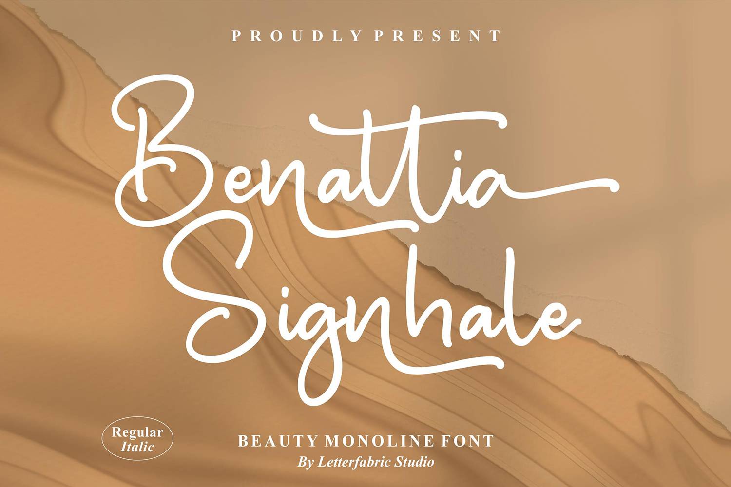 Benattia Signhale Font sample