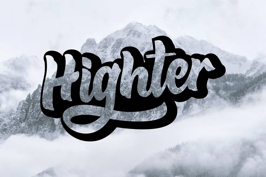 Beneth Handlettering Script Font sample