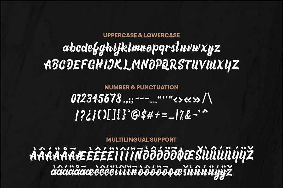 Beneth Handlettering Script Font sample