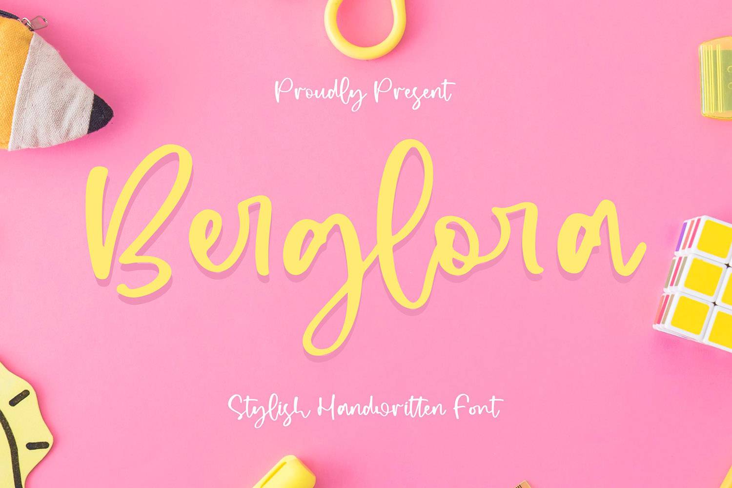 Berglora Font sample