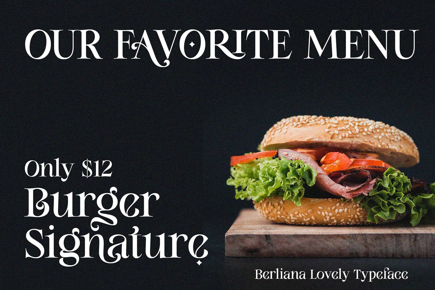 Berliana Lovely Font sample