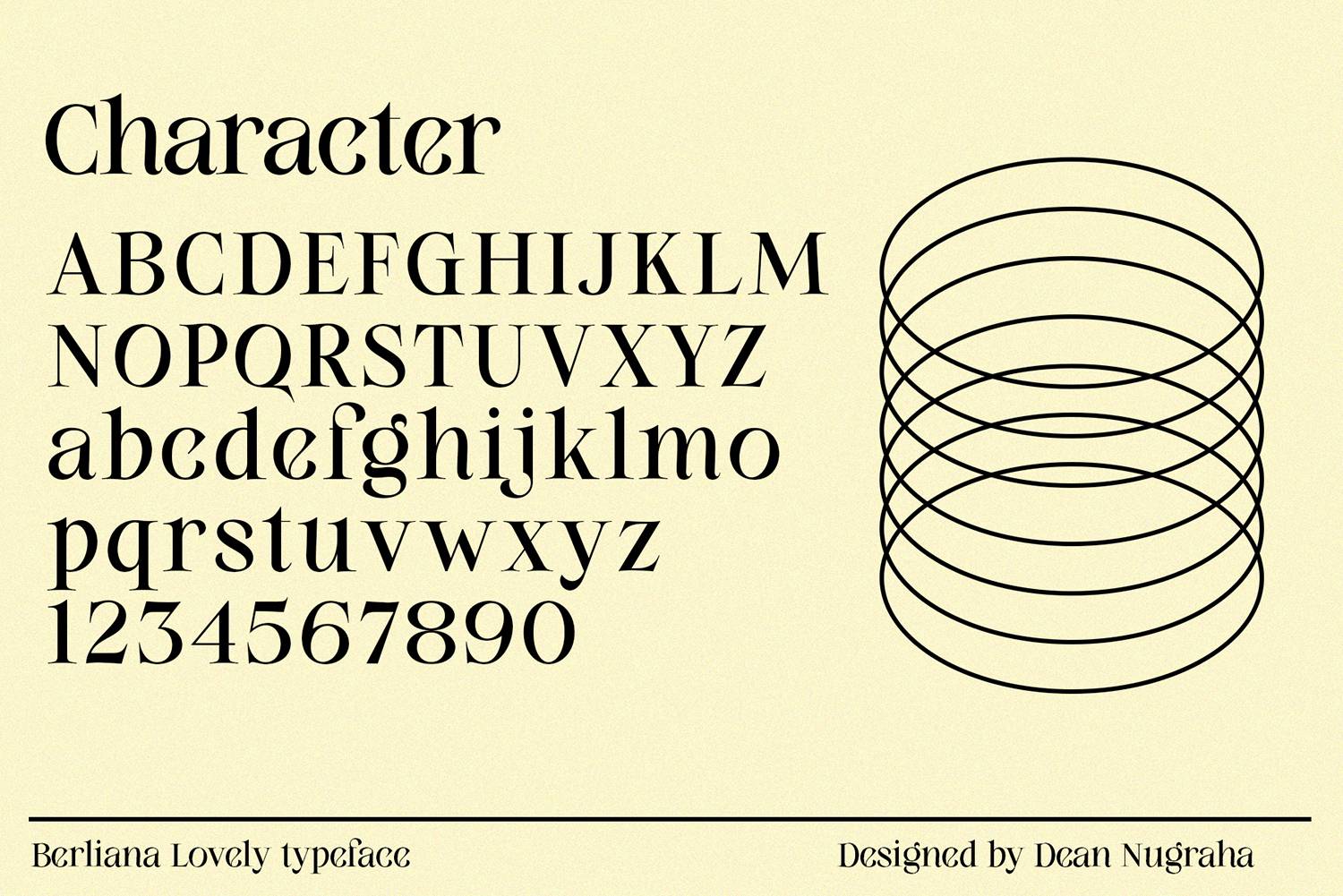 Berliana Lovely Font sample