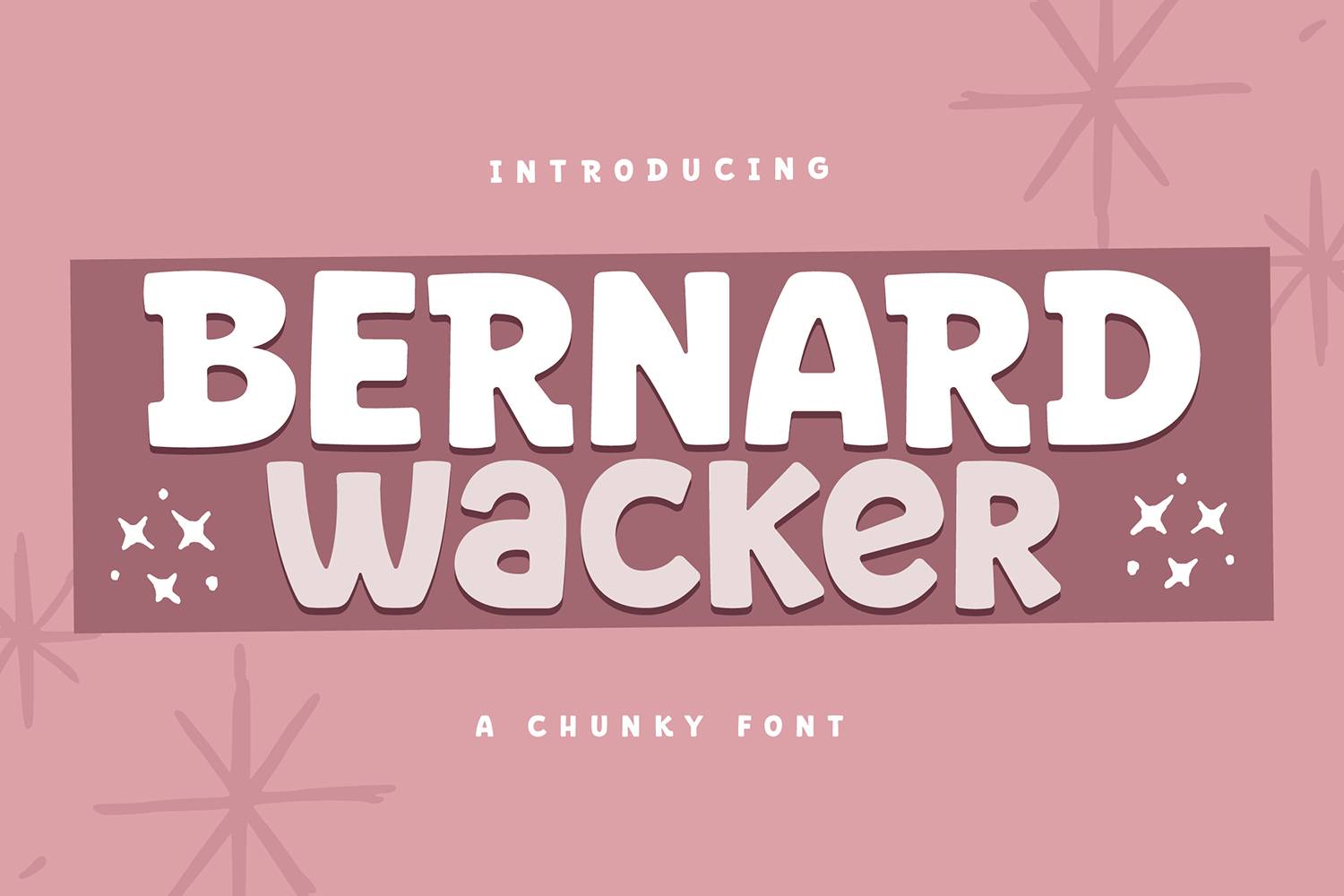 Bernard Wacker Font sample