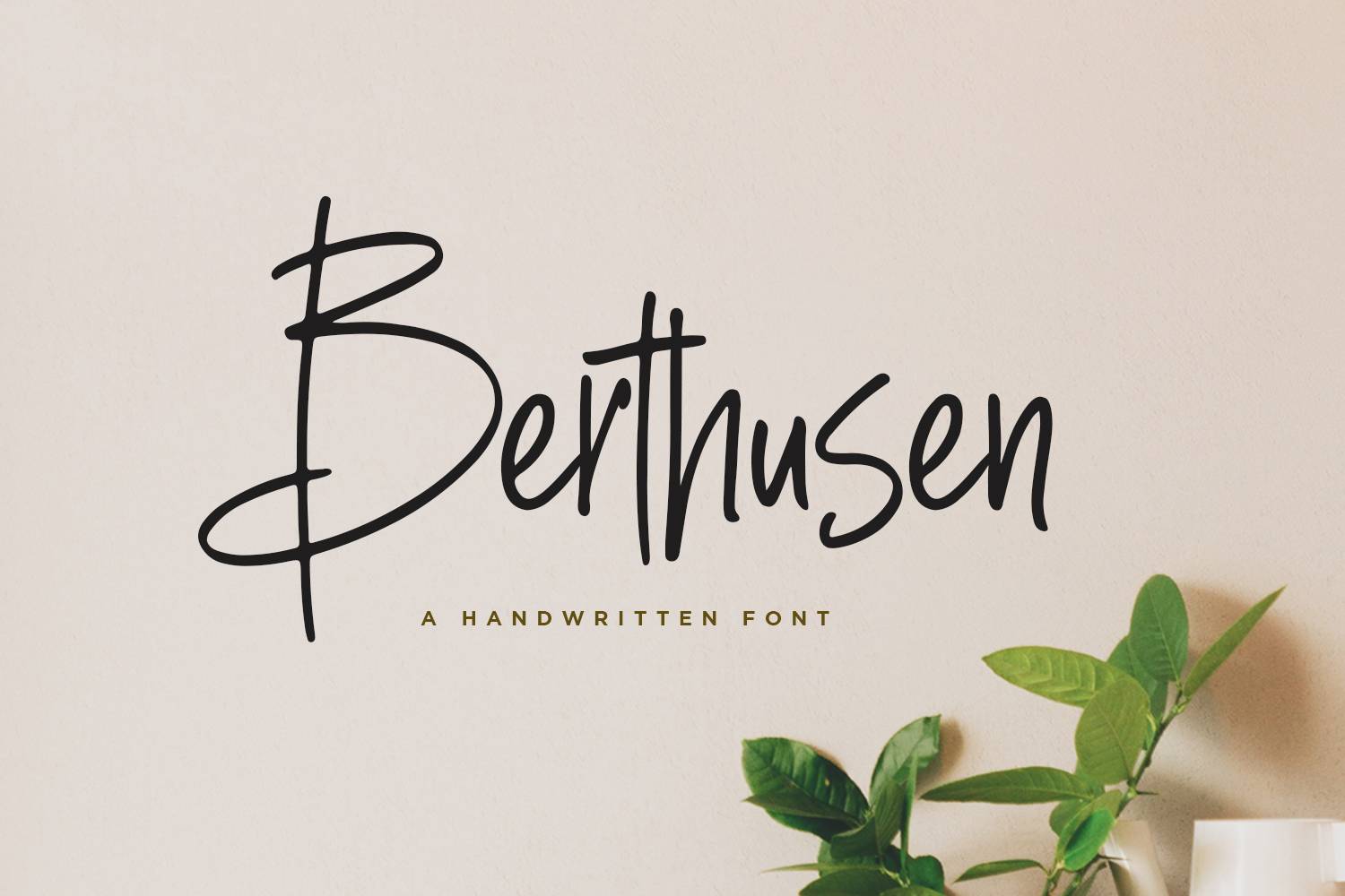 Berthusen Font sample