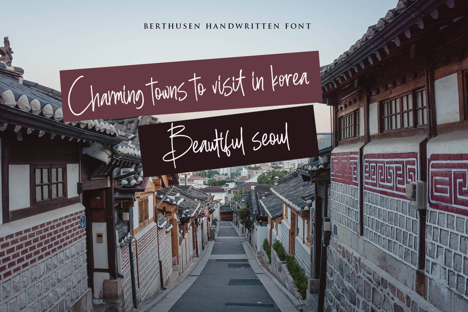 Berthusen Font sample
