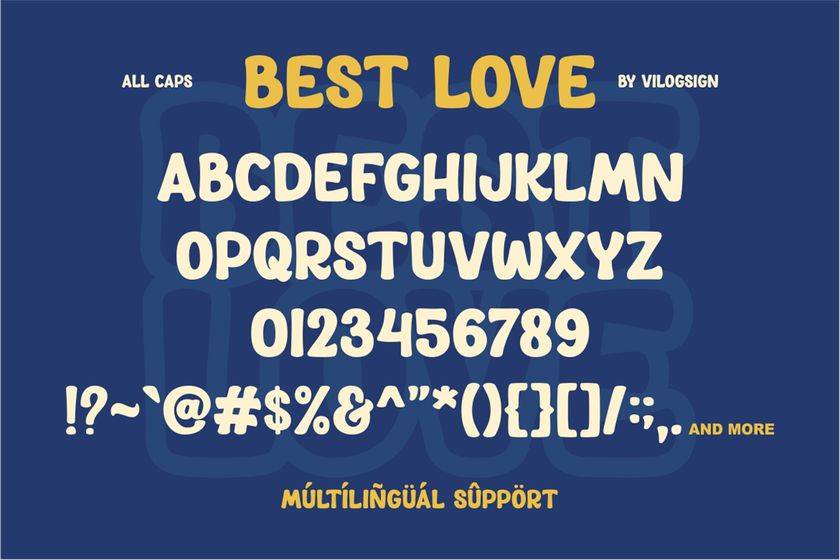 Best Love Font sample