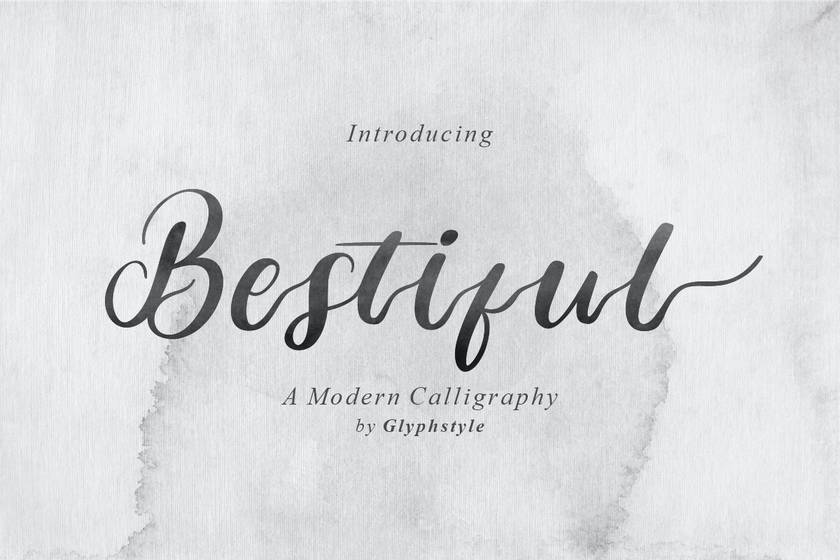 Bestiful Font sample