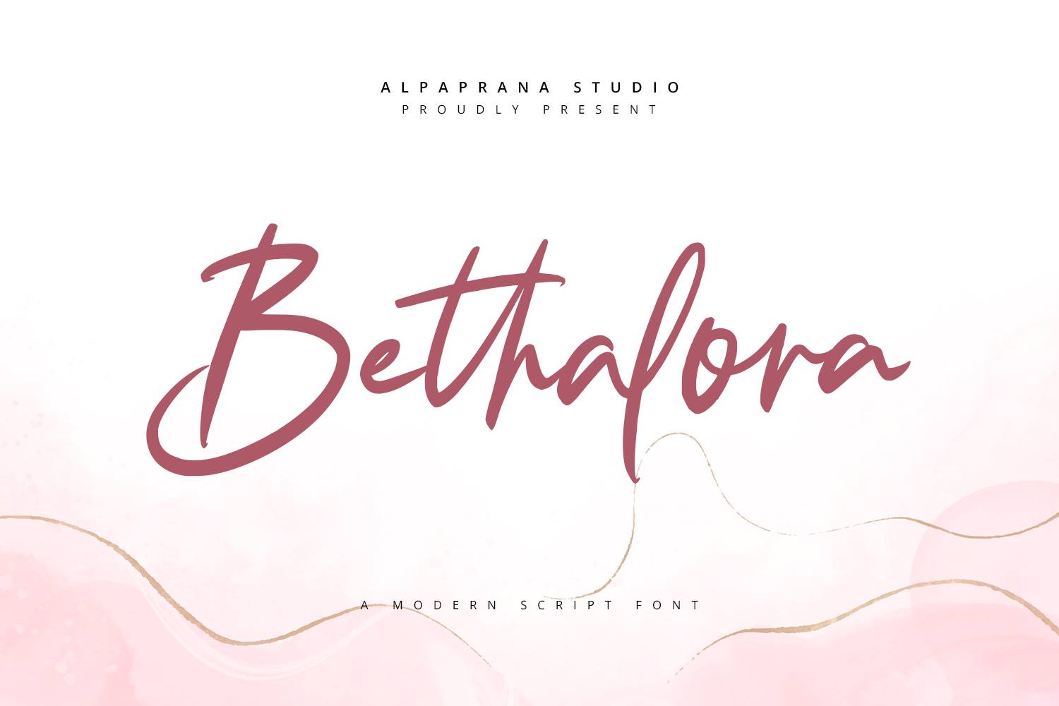 Bethalora Font sample