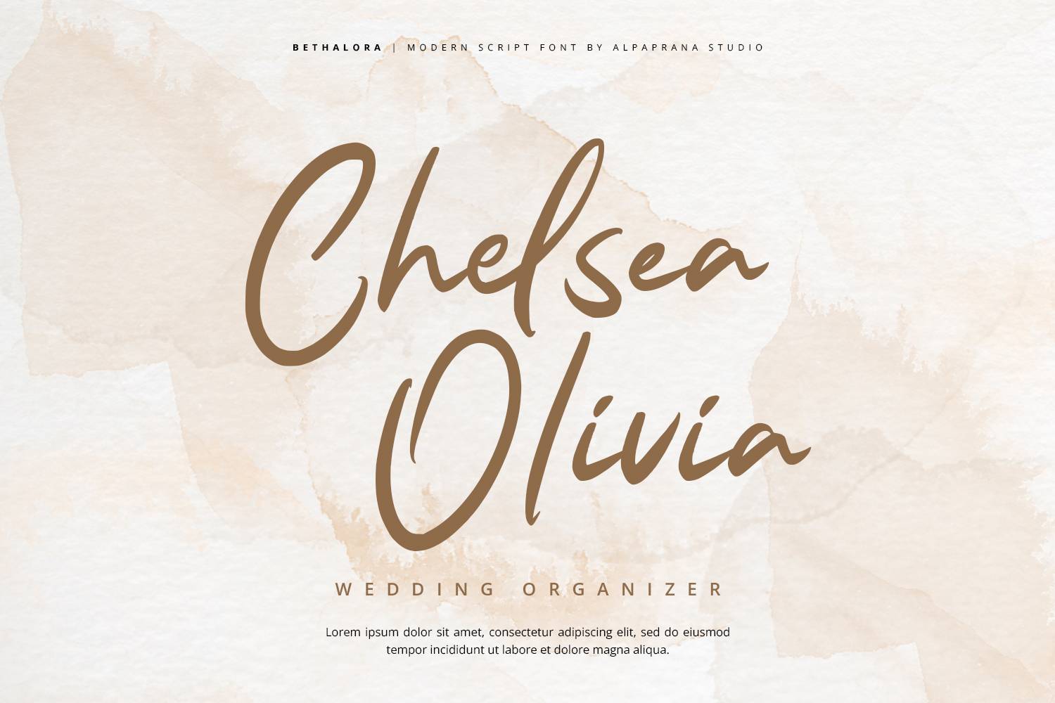 Bethalora Font sample