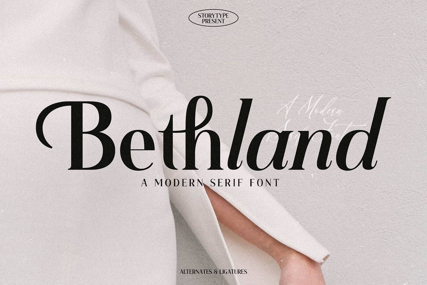 Bethland Font sample