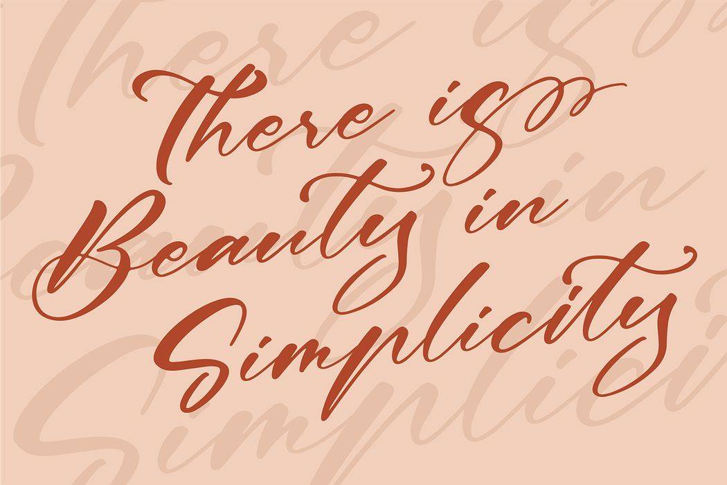 Betta Peach Font sample