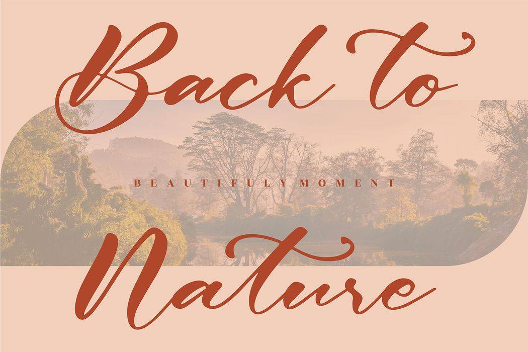 Betta Peach Font sample