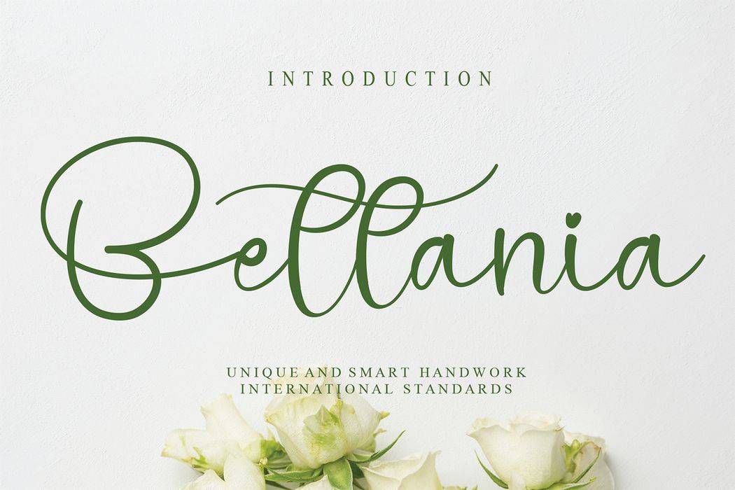Bettania Font sample