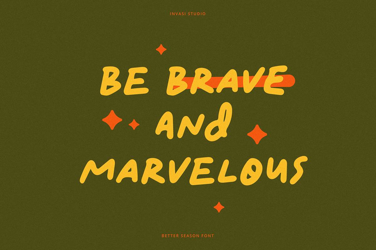 Better Season Font sample