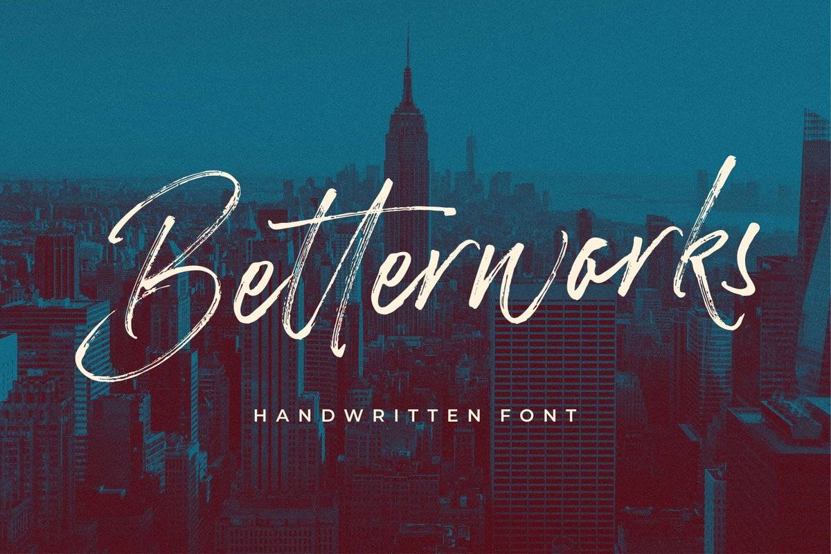 Betterwork Script Demo Font sample