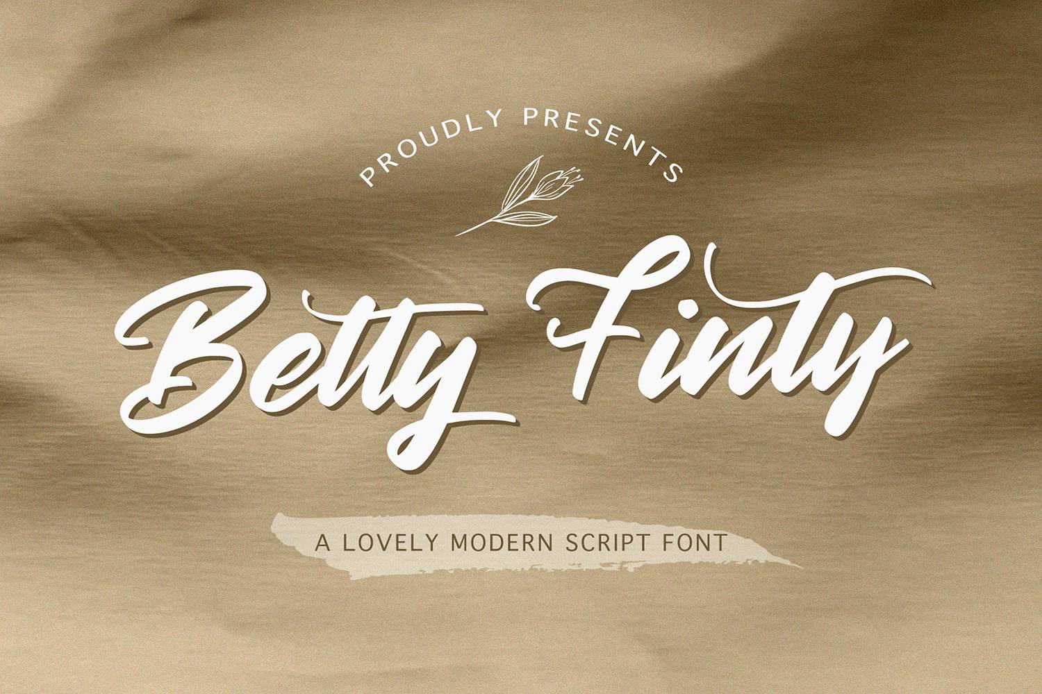 Betty Finty Font sample