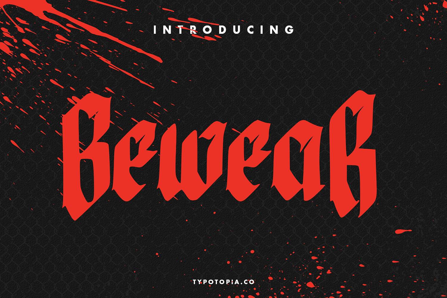 Bewear Creepy Font sample
