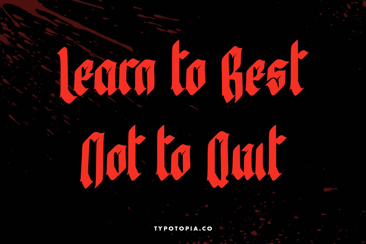 Bewear Creepy Font sample