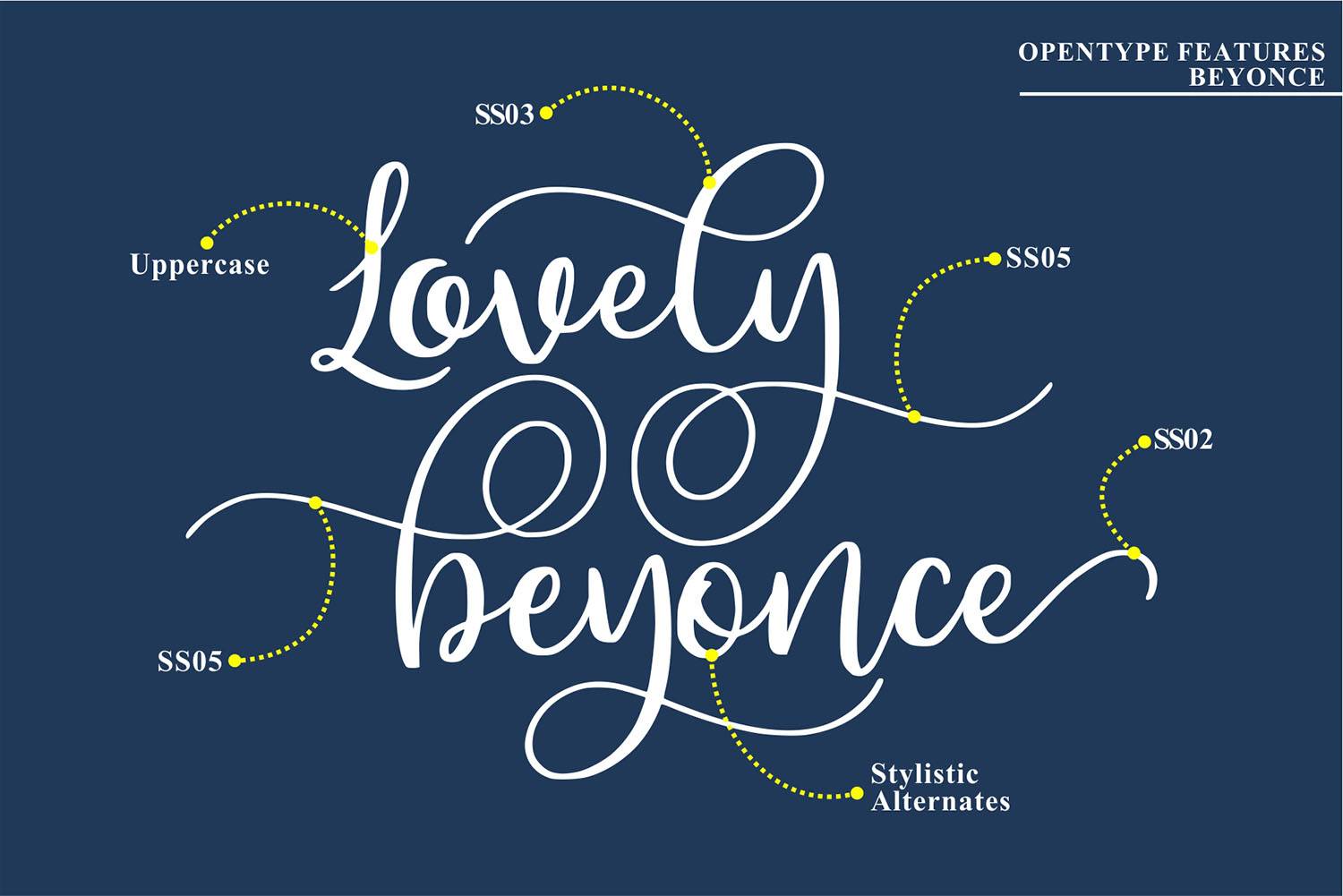 Beyonce Font sample