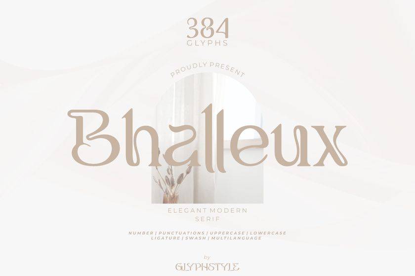 Bhalleux Font sample