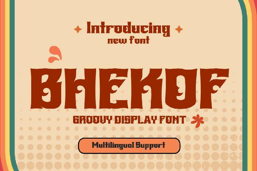 Bhekof Font sample