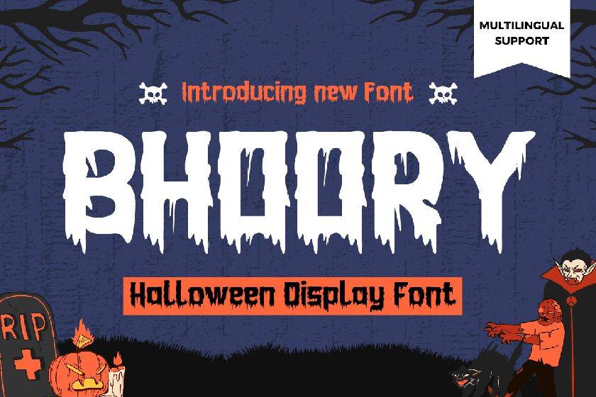 Bhoory Font sample